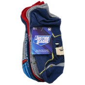 Wholesale - 5pk JUSTICE LEAGUE HONOR NS SOCKS SIZE 6-8, UPC: 193159210984